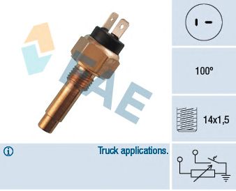 FAE 34150 -  Датчик, температура охлаждающей жидкости