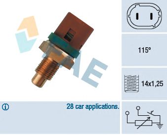 FAE 34230 -  Датчик, температура охлаждающей жидкости