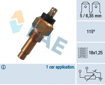 FAE 34260 -  Датчик, температура охлаждающей жидкости
