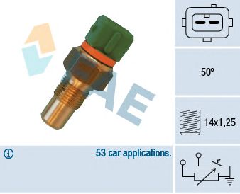 FAE 34400 -  Датчик, температура охлаждающей жидкости