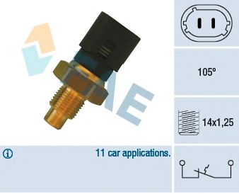 FAE 35890 -  термовыключатель, сигнальная лампа охлаждающей жидкости