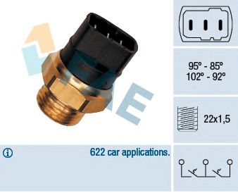 FAE 37820 -  Термовыключатель, вентилятор радиатора