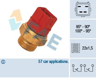 FAE 37960 -  Термовыключатель, вентилятор радиатора