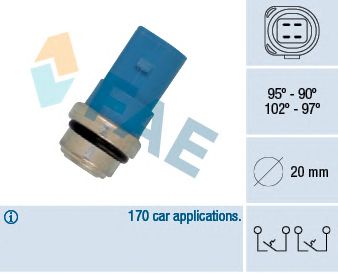 FAE 38391 -  Термовыключатель, вентилятор радиатора