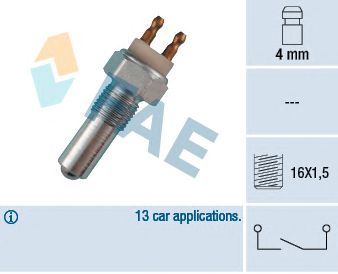 FAE 40260 -  Выключатель, фара заднего хода