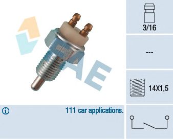FAE 40290 -  Выключатель, фара заднего хода