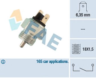 FAE 40310 -  Выключатель, фара заднего хода