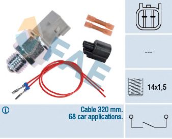 FAE 40593 -  Выключатель, фара заднего хода