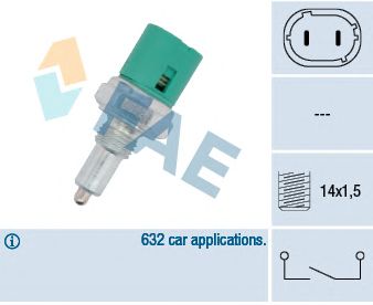 FAE 40600 -  Выключатель, фара заднего хода