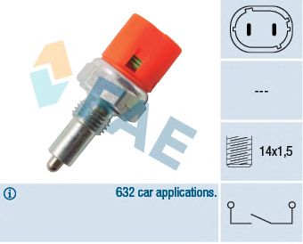 FAE 40601 -  Выключатель, фара заднего хода