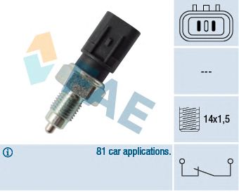 FAE 41241 -  Выключатель, фара заднего хода
