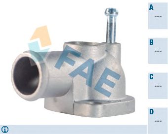 FAE 54320 -  Фланец охлаждающей жидкости