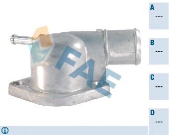 FAE 54323 -  Фланец охлаждающей жидкости