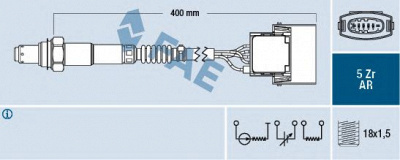 FAE 75016 -  Термовыключатель, вентилятор радиатора