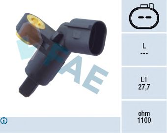 FAE 78020 -  Датчик, частота вращения колеса