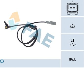 FAE 78087 -  Датчик, частота вращения колеса