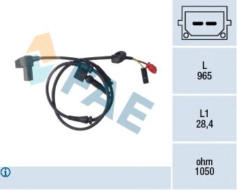 FAE 78100 -  Датчик, частота вращения колеса