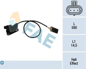 FAE 79137 -  Датчик частоты вращения, управление двигателем| Датчик, положение распределительного вала