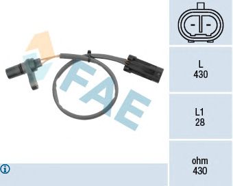 FAE 79190 -  Датчик частоты вращения, управление двигателем| Датчик частоты вращения, автоматическая коробка передач