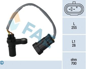FAE 79191 -  Датчик частоты вращения, управление двигателем| Датчик частоты вращения, автоматическая коробка передач