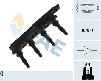 FAE 80224 -  Катушка зажигания