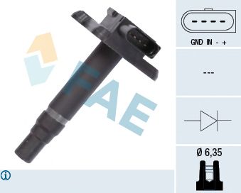FAE 80239 -  Катушка зажигания