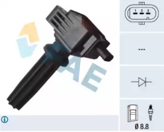 FAE 80255 -  Катушка зажигания