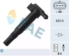 FAE 80273 -  Катушка зажигания