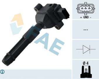 FAE 80324 -  Катушка зажигания