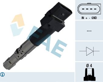 FAE 80327 -  Катушка зажигания