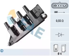 FAE 80340 -  Катушка зажигания