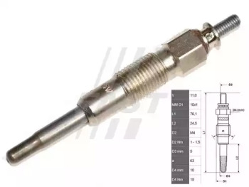 FAST ft82705 -  Свеча накаливания