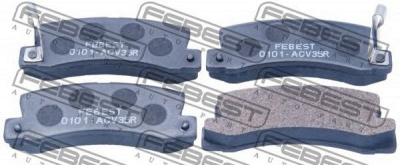 FEBEST 0101acv35r -  Колодки тормозные дисковые задниеие, комплект
