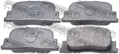 FEBEST 0101mcv20r -  Колодки тормозные дисковые задниеие, комплект