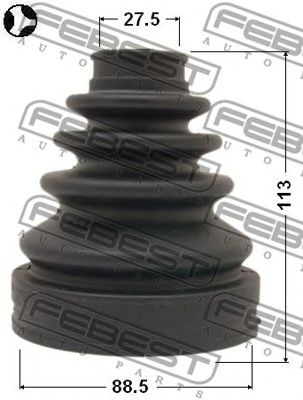 FEBEST 0115grj120t -  Пыльник, приводной вал