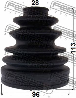 FEBEST 0115klh18 -  Пыльник шрус внутренний комплект96x113x28