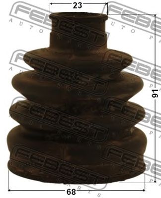 FEBEST 0115mcx20lh -  Пыльник шрус внутренний комплект68x91x23