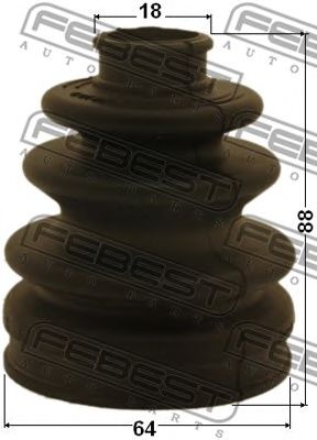FEBEST 0115mhu38r -  Пыльник, приводной вал