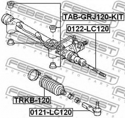 FEBEST 0121lc120 -  Наконечник поперечной рулевой тяги