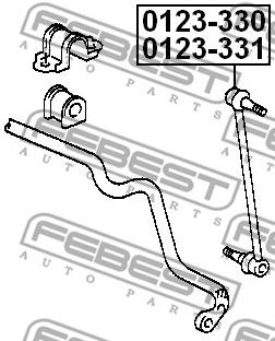 FEBEST 0123331 -  Тяга / стойка, стабилизатор