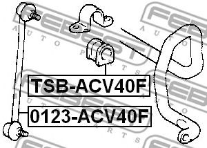 FEBEST 0123acv40f -  Стойка стабилизатора переднего