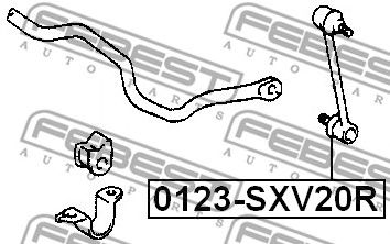 FEBEST 0123sxv20r -  Тяга / стойка, стабилизатор