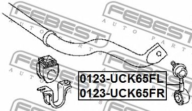 FEBEST 0123uck65fr -  Тяга стабилизатора передняя правая