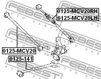 FEBEST 0125mcv20rh -  Рычаг независимой подвески колеса, подвеска колеса