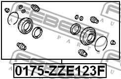 FEBEST 0175zze123f -  Ремкомплект суппорта тормозного переднего