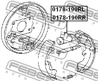 FEBEST 0178190rr -  Цилиндр тормозной задний правый