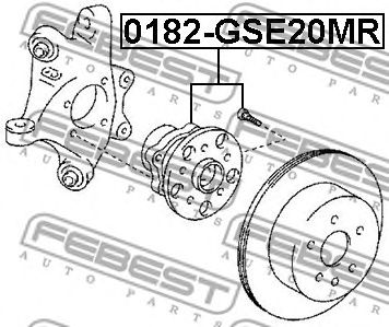 FEBEST 0182gse20mr -  Ступица колеса заднего
