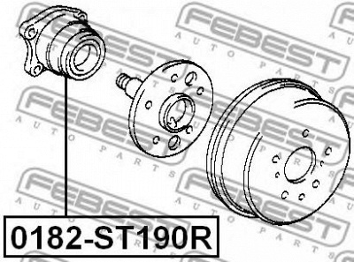 FEBEST 0182st190r -  Подшипник ступицы задний