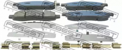 FEBEST 0201a60f -  Комплект тормозных колодок, дисковый тормоз