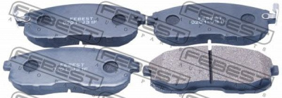 FEBEST 0201j31f -  Колодки тормозные дисковые передние, комплект